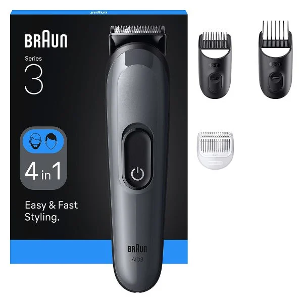 Corta pelos Braun 4 en 1 Multigroom MGK AIO3500