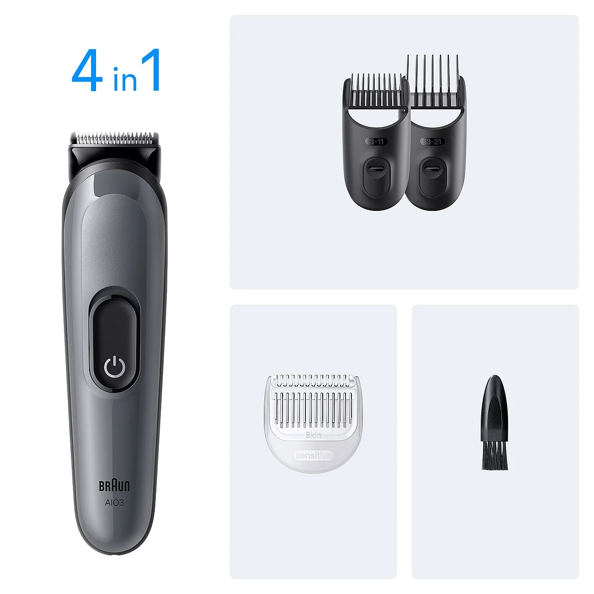 Corta pelos Braun 4 en 1 Multigroom MGK AIO3500