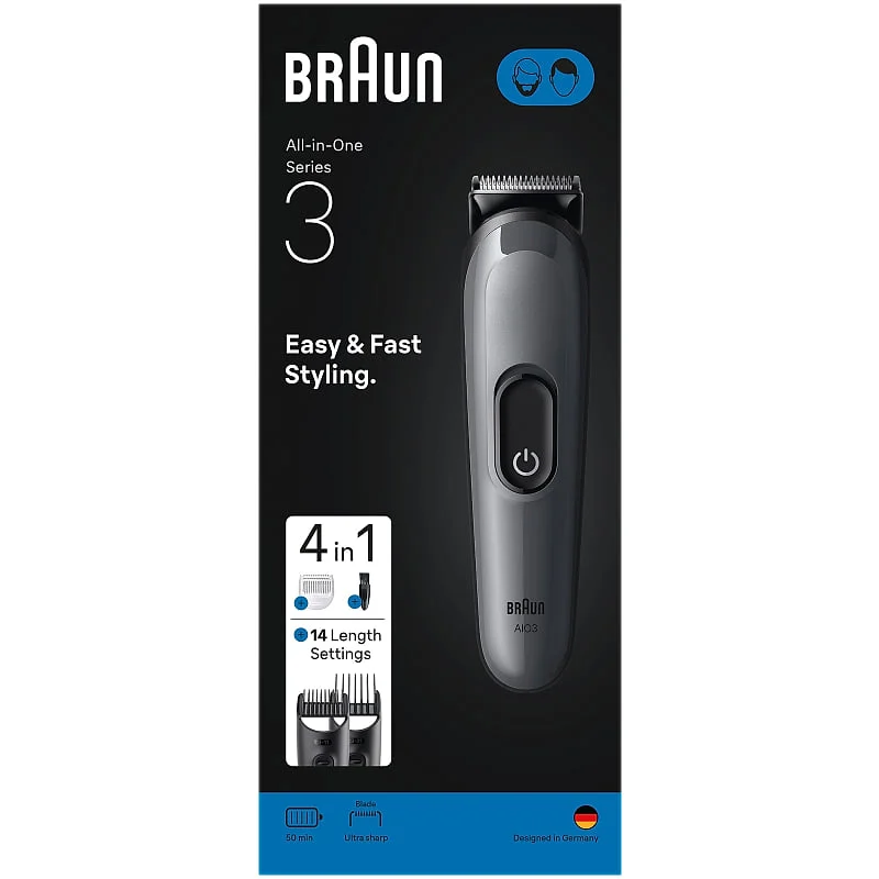 Corta pelos Braun 4 en 1 Multigroom MGK AIO3500