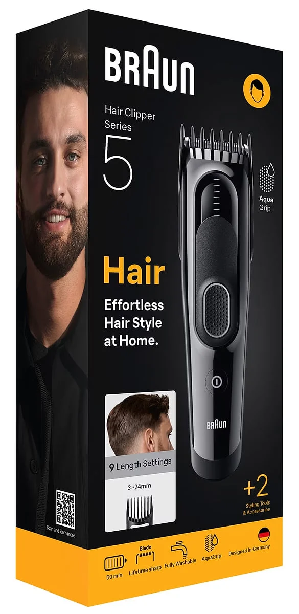 Corta pelos Braun Serie 5 HC5510 9 longitudes 50 min Negro