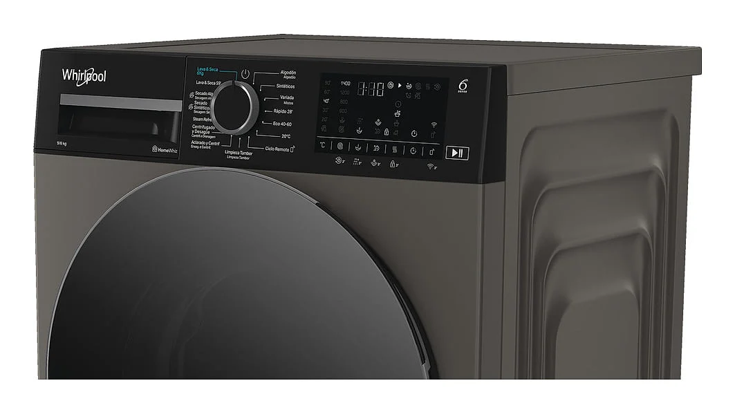 Lavadora Whirlpool LAVADORA SECADORA 9 KG + 6 KG 1400 RPM Clase A+D Metalico