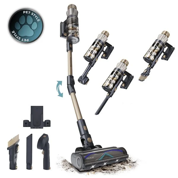 Aspirador vertical Cecotec Conga Rockstar RS90 Pet Flex X-Treme 600 W 160 AW