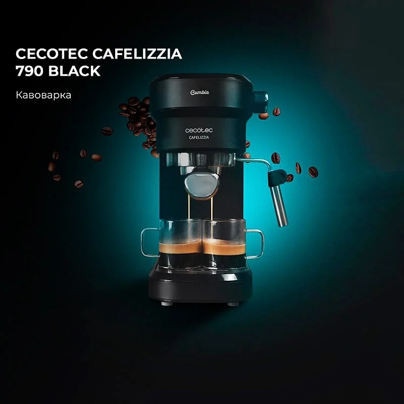 Cafetera Cecotec Cafelizzia 790 Negra 20 Bares 1,2 L Vaporizador