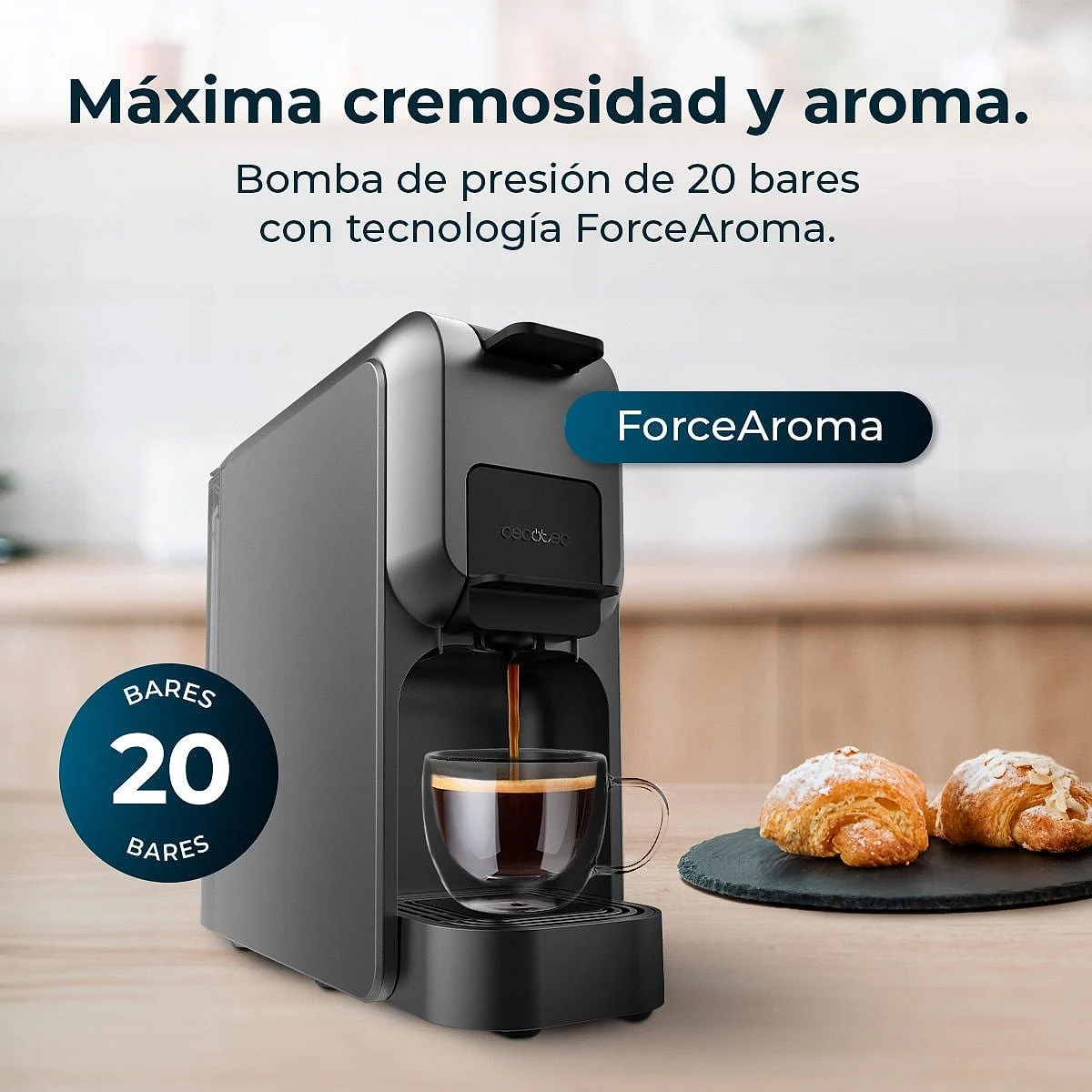 Cafetera Cecotec FreeStyle Compact 4 en 1 1350 W 20 bares Negra