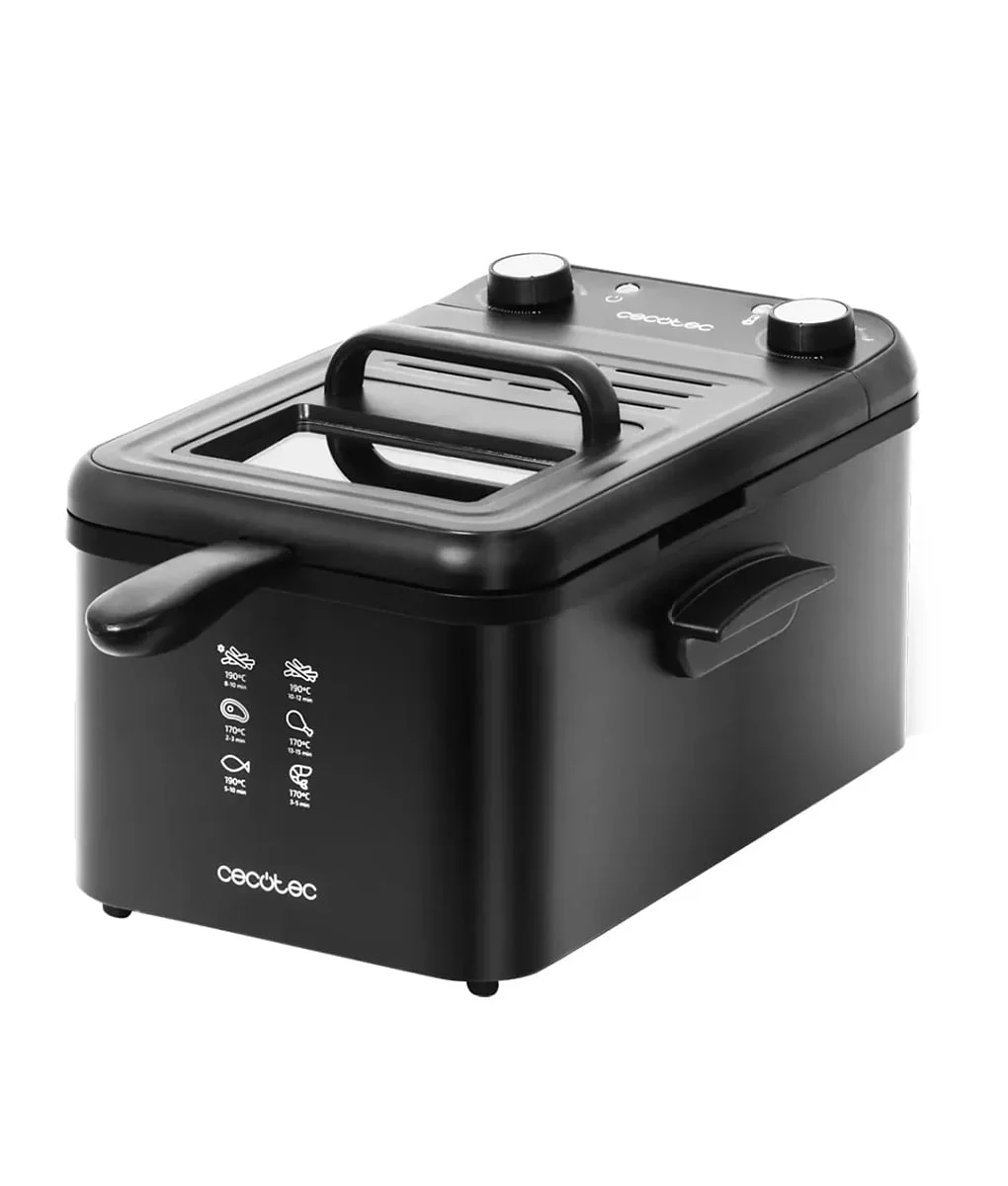 Freidora Cecotec CleanFry Infinity 3000 Black 3L 2400W Temporizador