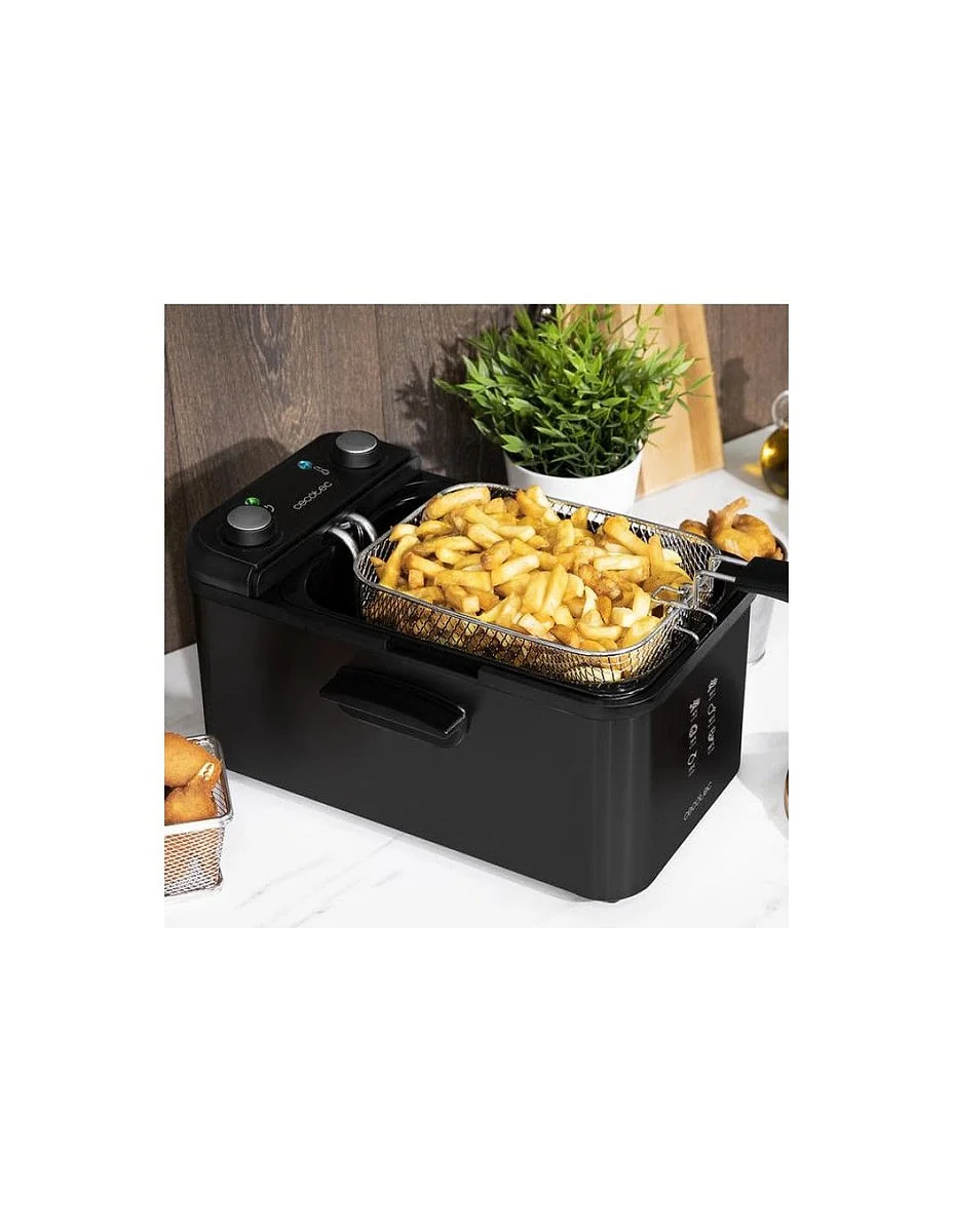 Freidora Cecotec CleanFry Infinity 3000 Black 3L 2400W Temporizador