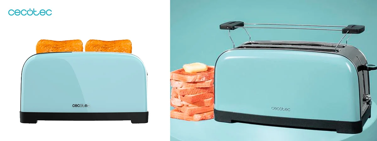 Tostador Cecotec Toastin' time 1500 Blue 2 Ranuras Largas