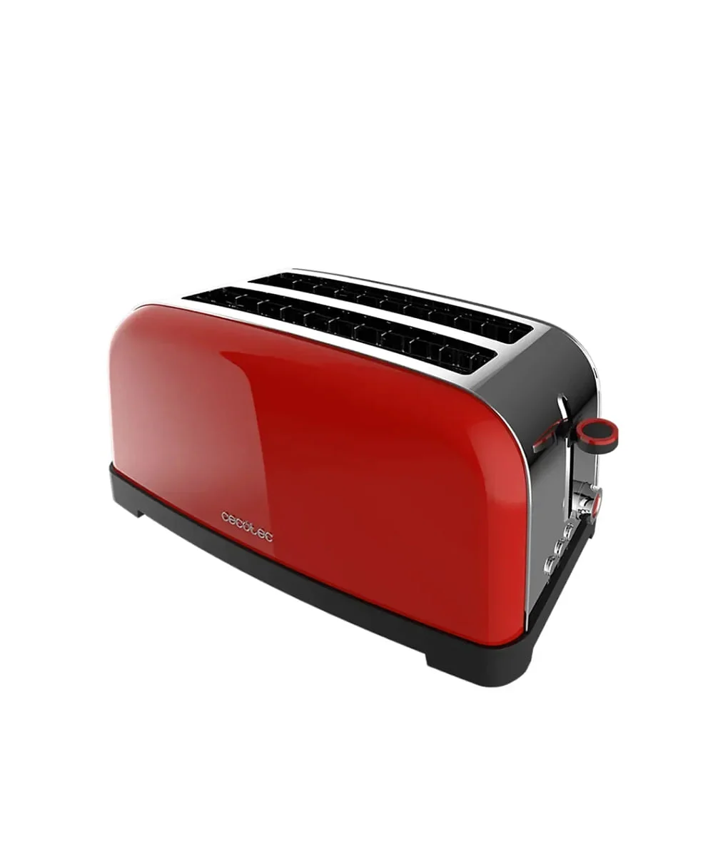 Tostador Cecotec 2 Ranuras Largas Red Toastin´ Time 1500