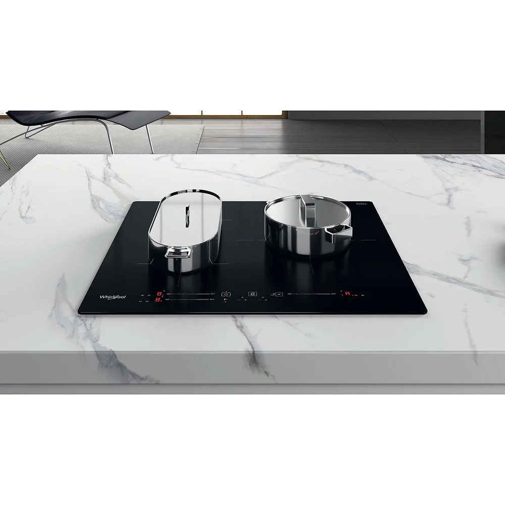 Vitrocerámica Whirlpool WBS5560NE 3 Zonas Inducción 7200 W Negra