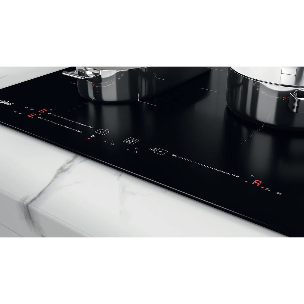 Vitrocerámica Whirlpool WBS5560NE 3 Zonas Inducción 7200 W Negra