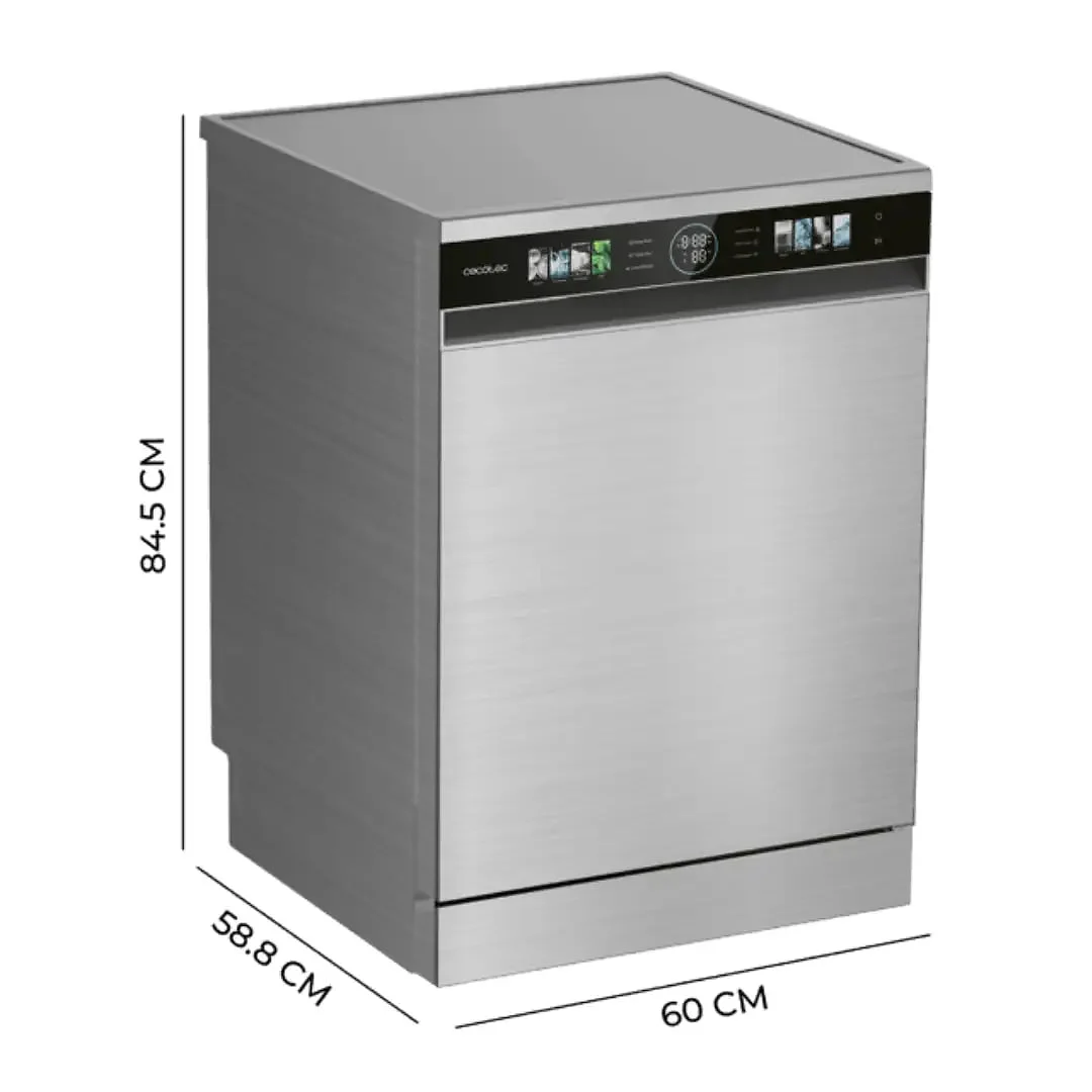 Lavavajillas Cecotec 60 cm Inox Clase C 3º Bandeja