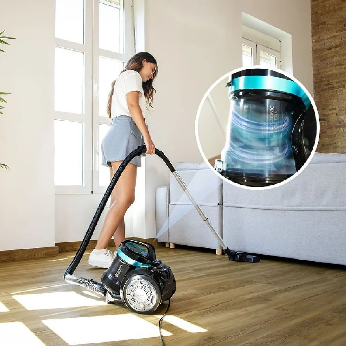 Aspirador sin bolsa Cecotec Conga Rockstar Cyclonic 800 W 2 L Filtro HEPA