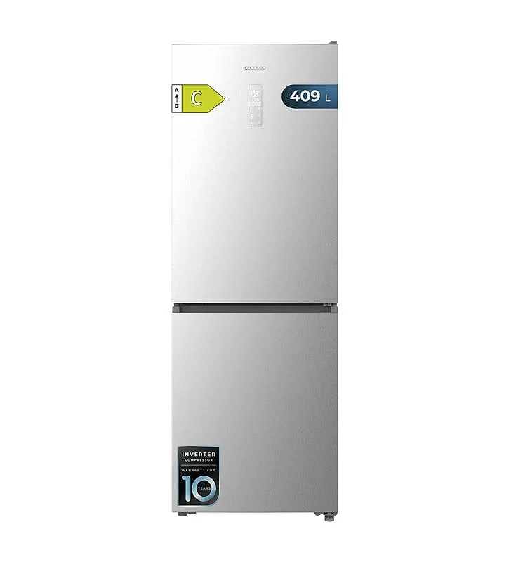 Frigorífico combi Cecotec CoolMarket Combi 409 Inox C 409 L
