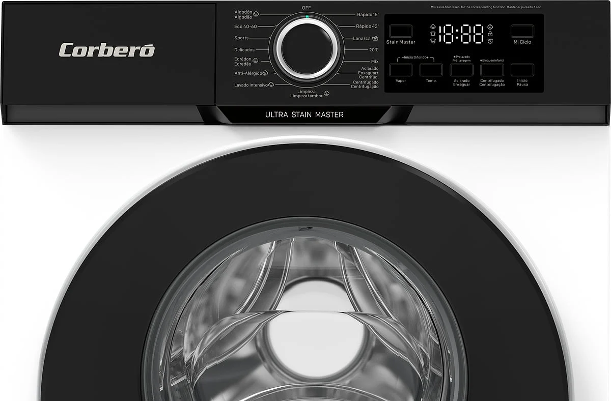 Lavadora Corbero 10 Kg 1400 RPM Clase A