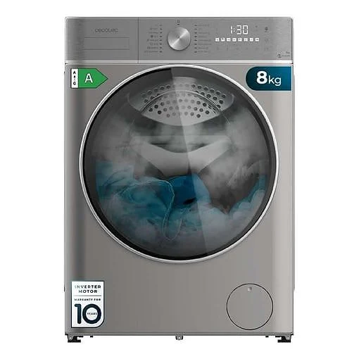 Lavadora Cecotec 8 + 5 Kg 1400 Wash&Dry 8580 Inverter Steel