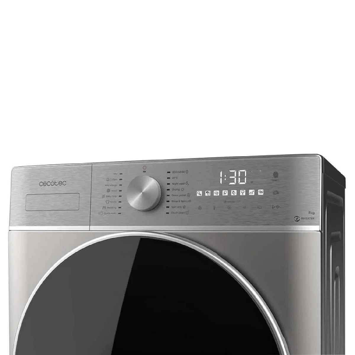 Lavadora Cecotec 8 + 5 Kg 1400 Wash&Dry 8580 Inverter Steel