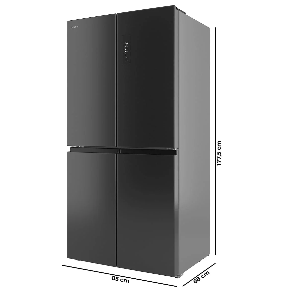 Frigorifico americano Cecotec Bolero CoolMarket 4D 503 Dark D 503 L Clase D Inox
