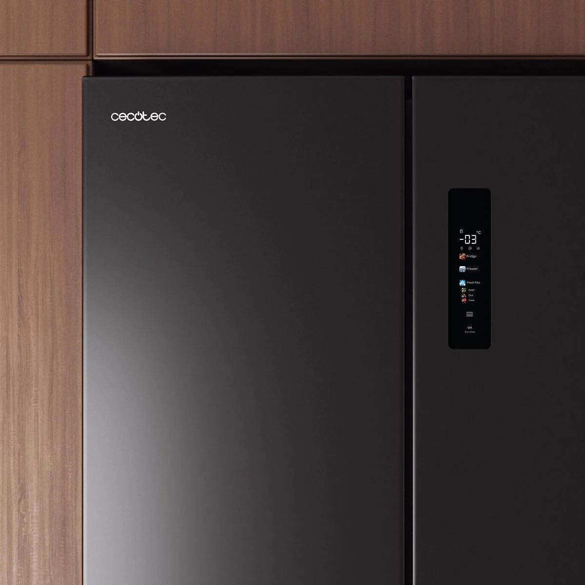 Frigorifico americano Cecotec Bolero CoolMarket 4D 503 Dark D 503 L Clase D Inox
