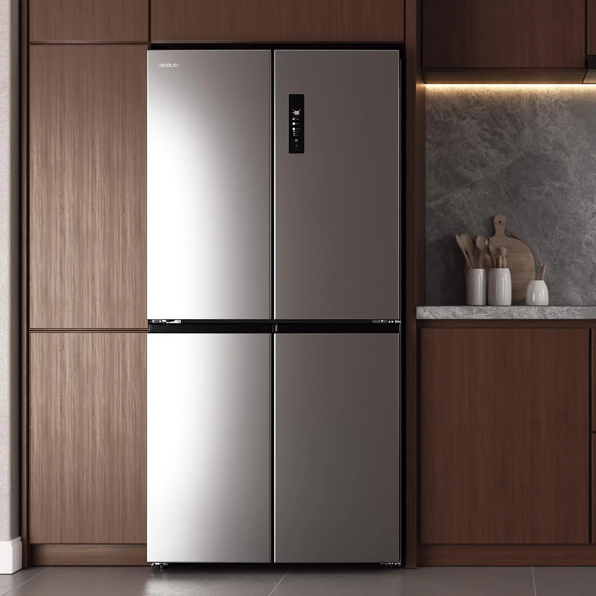 Frigorífico americano Cecotec Bolero CoolMarket 4D 503 Inox D