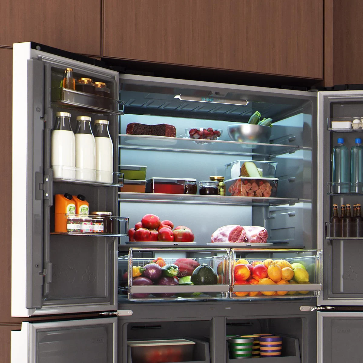 Frigorífico americano Cecotec Bolero CoolMarket 4D 503 Inox D