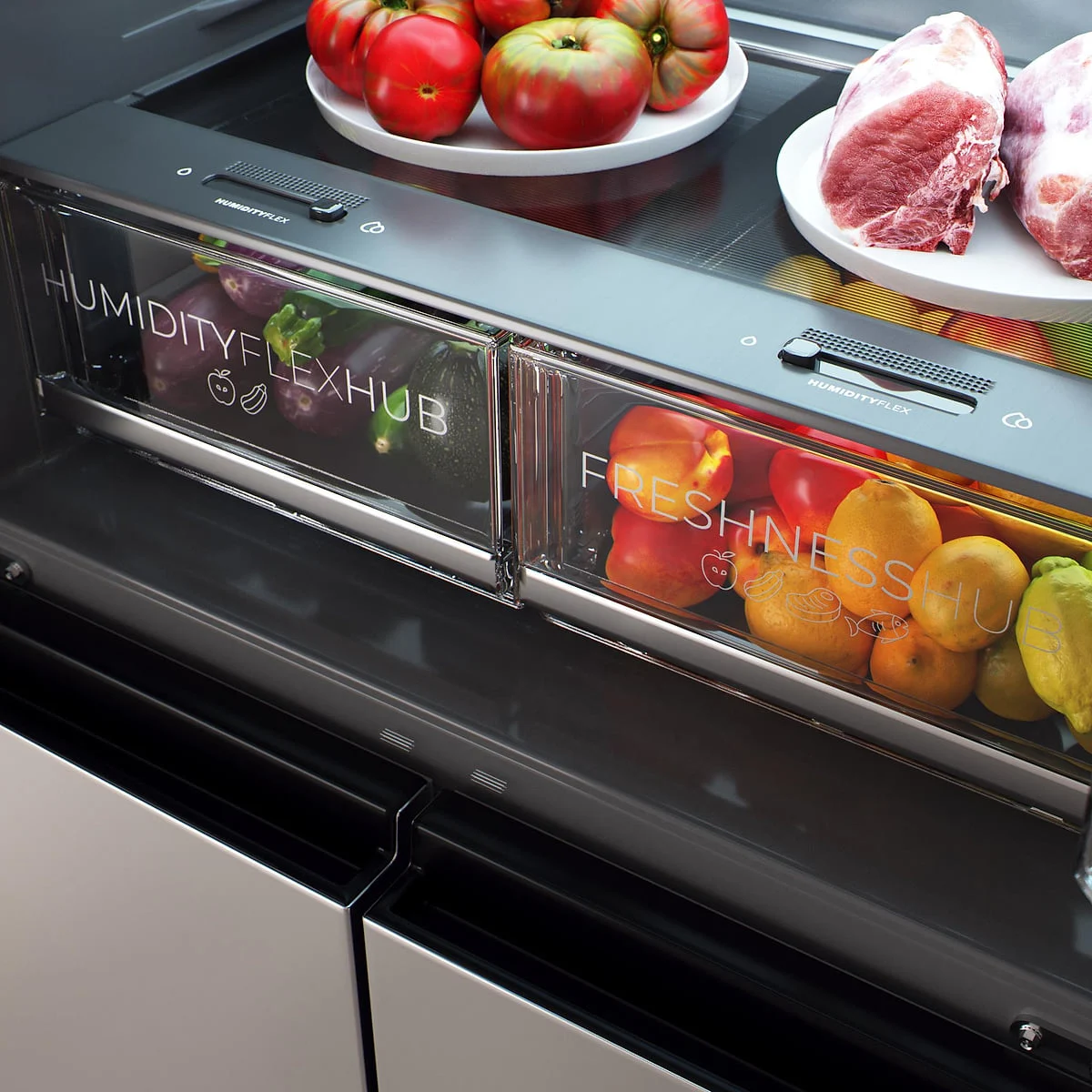 Frigorífico americano Cecotec Bolero CoolMarket 4D 503 Inox D