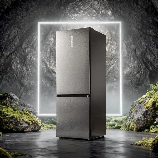 Frigorifico combi Cecotec 201C60 Clase D Inox 405 WL Elite Graphite Stone