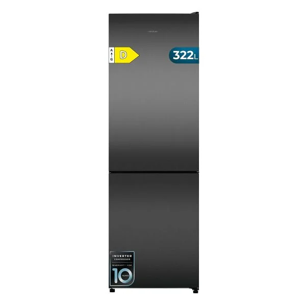 Frigorífico combi Cecotec Bolero CoolMarket 322i Dark D 322L Inox