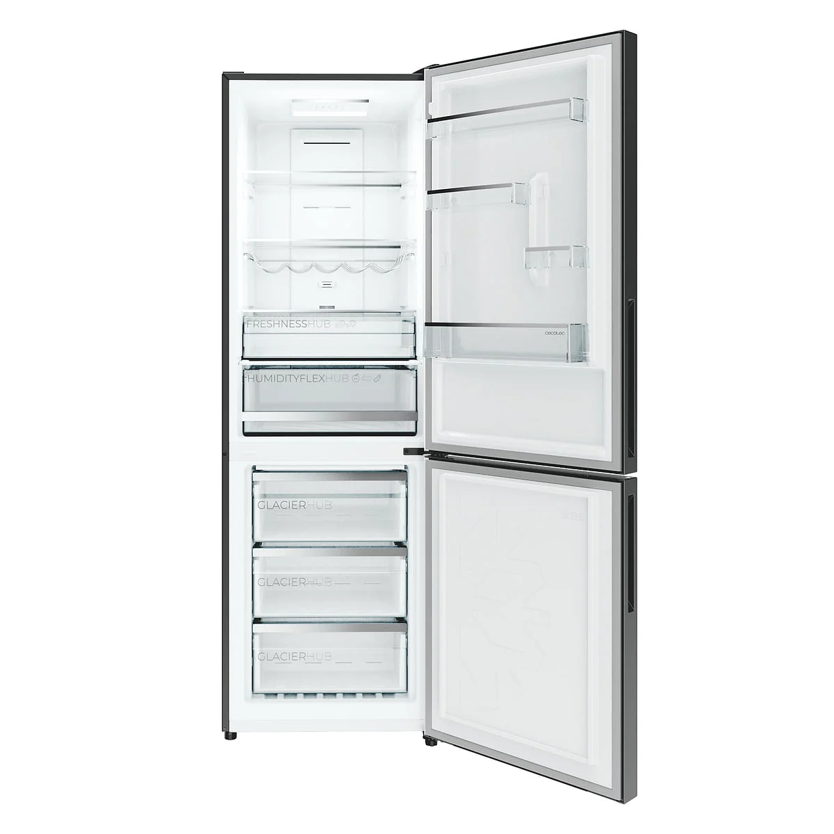 Frigorífico combi Cecotec Bolero CoolMarket 322i Dark D 322L Inox