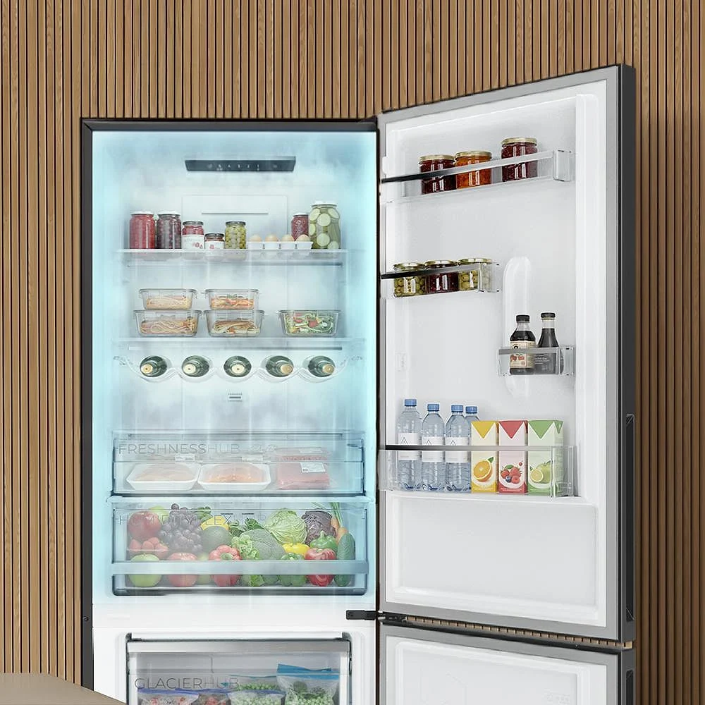 Frigorífico combi Cecotec Bolero CoolMarket 322i Dark D 322L Inox