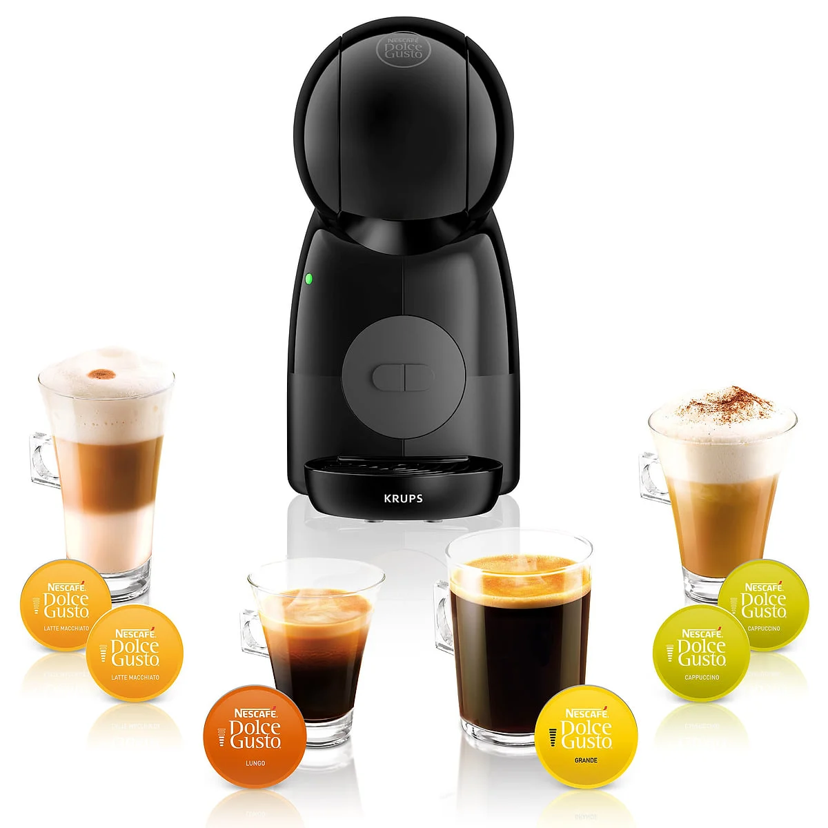 Cafetera Krups Piccolo XS Negra Cápsulas Dolce Gusto