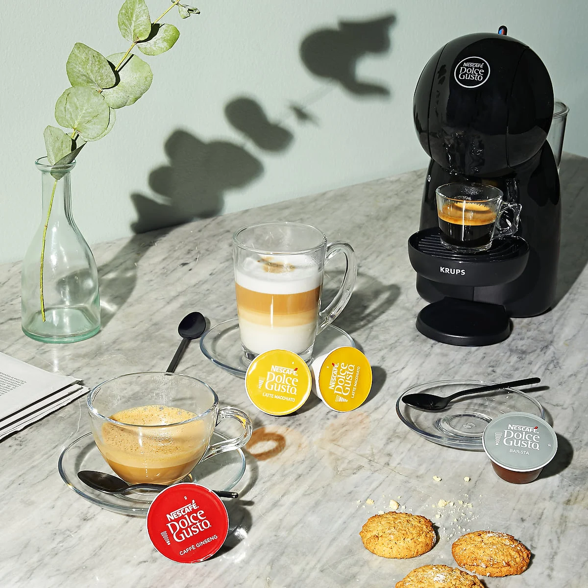 Cafetera Krups Piccolo XS Negra Cápsulas Dolce Gusto