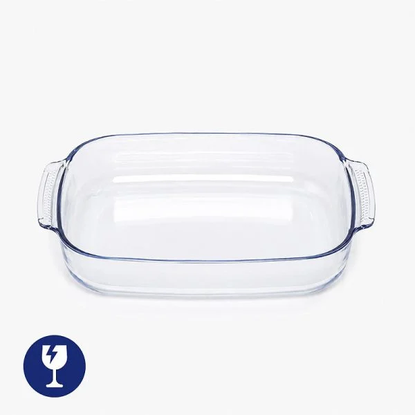Bandeja Cristal Kinvara Vivalto Rectangular 3800 ml