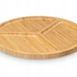 Bandeja redonda Kinvara 3 cavidades 30 cm Bambú