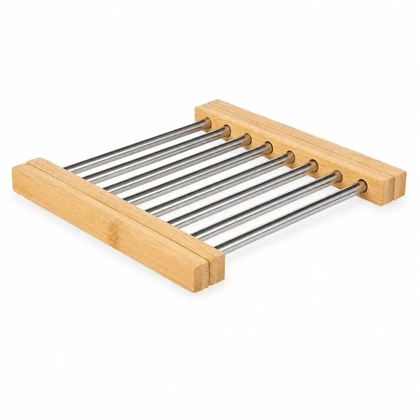 Salvamantel Kinvara Acero Bambú Extensible