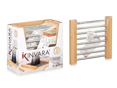 Salvamantel Kinvara Acero Bambú Extensible