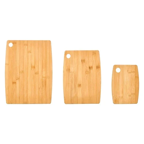 Set 3 Tablas de Corte Kinvara Bambú Antibacteriano