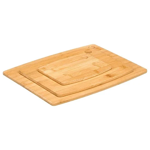 Set 3 Tablas de Corte Kinvara Bambú Antibacteriano