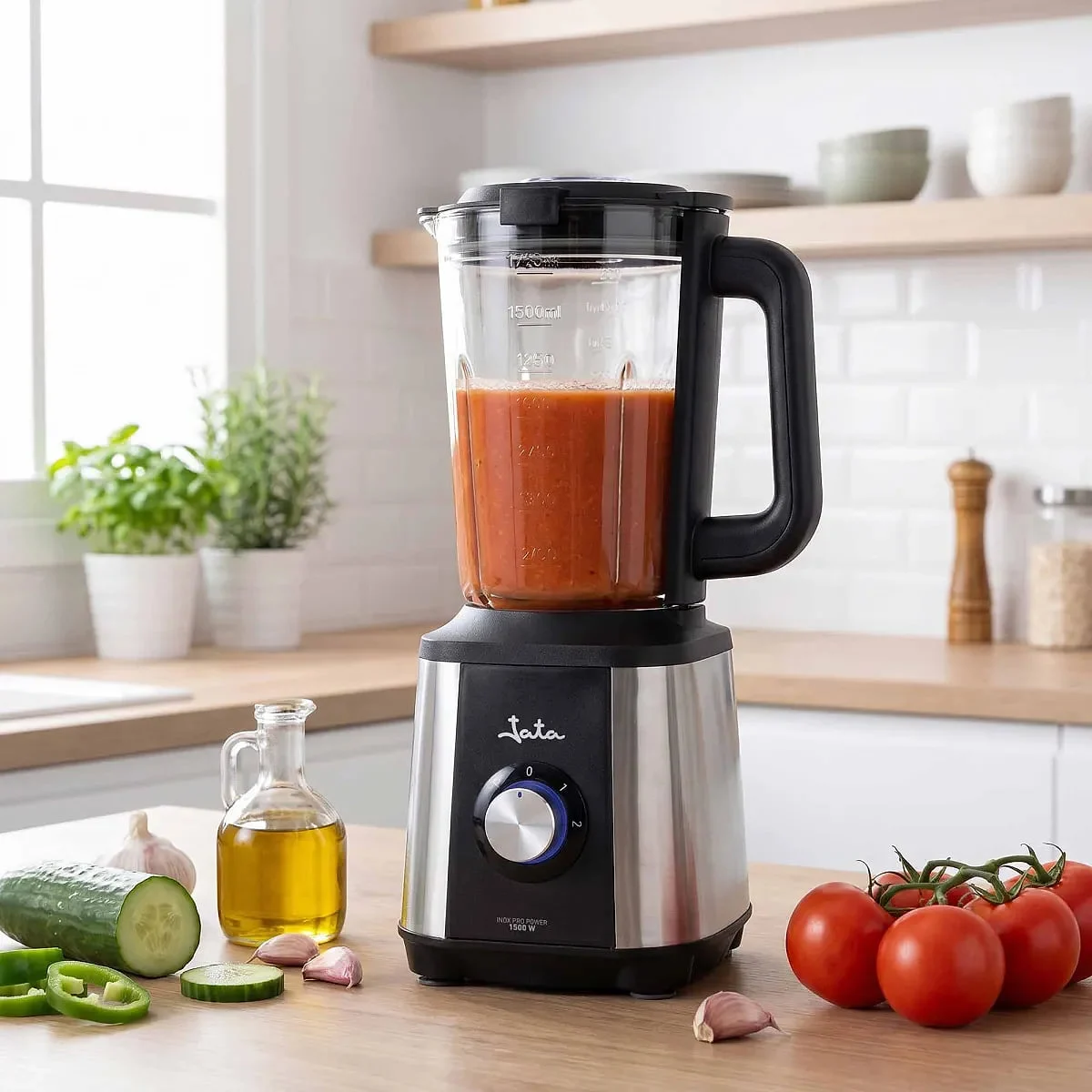 Batidora Jata JEBT1604 1500W 1,75L Inox Negra