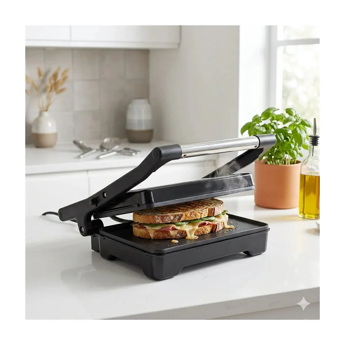Grill Panini Jata JEGR1183 1500 W 26 x 16,5 cm Libre de PFOA