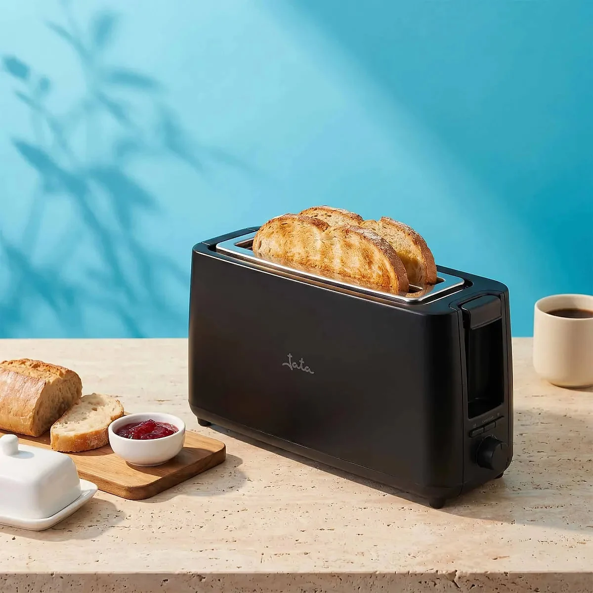 Tostador Jata JETT1580 900 W 7 Posiciones Boca Ancha Negro