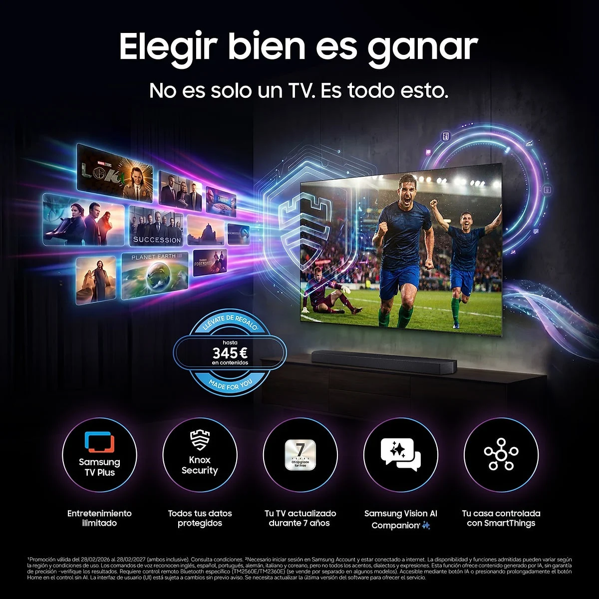 Pantalla LED Samsung 55" Smart TV UHD Mini LED