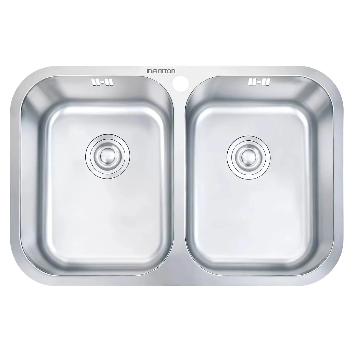 Fregadero Infiniton Belcanto82C2 2 Senos Cuadrados Inox