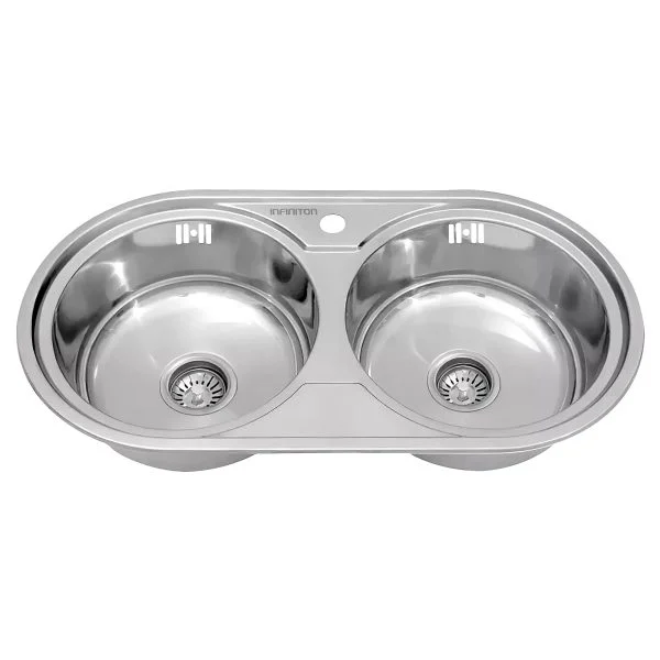 Fregadero Infiniton Reale85C2 85 cm Circular Acero Inox Satinado