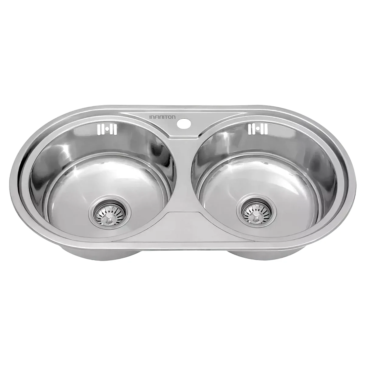 Fregadero Infiniton Reale85C2 85 cm Circular Acero Inox Satinado