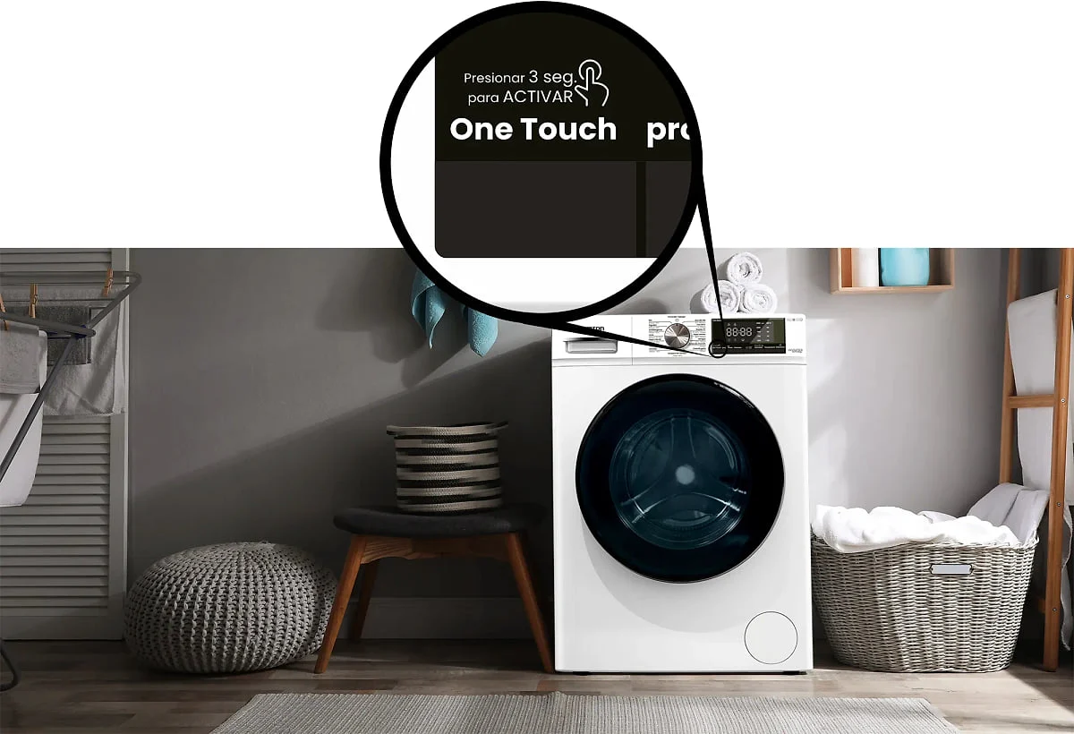 Lavadora Infiniton WM-S84ABN 8 Kg 1400 rpm Clase A Vapor