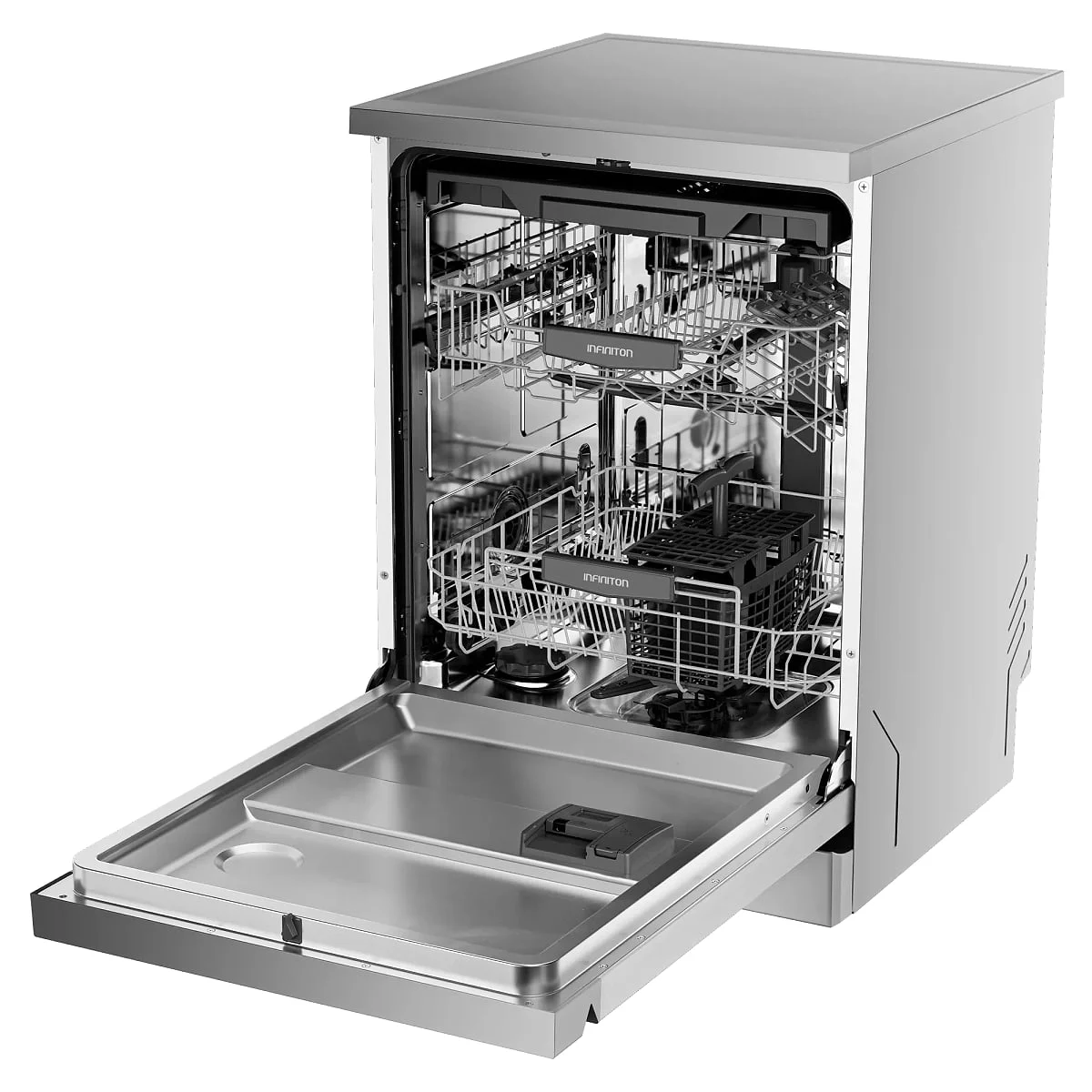 Lavavajillas Infiniton DIW-64CXF3C Clase D Inox 3º Bandeja