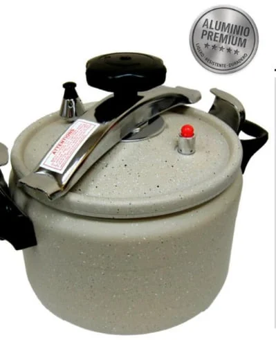 Olla a presión Silvano Aluminio 5 L Color Beig