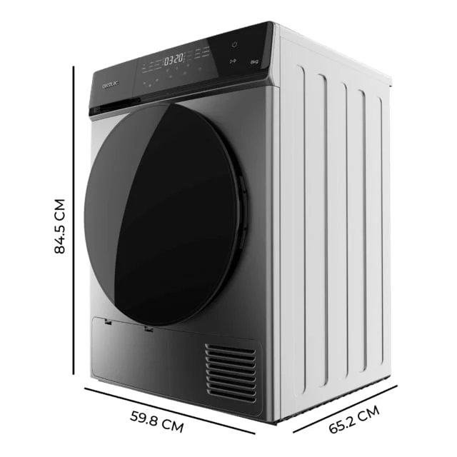 Secadora Cecotec DressCode Dry 8400 Steel Max 8 Kg A+++
