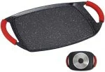 Plancha Asar Thulos Royal 47 cm Negra Asa Naranja