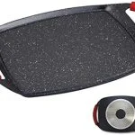 Plancha Asar Thulos Royal 47 cm Negra Asa Naranja